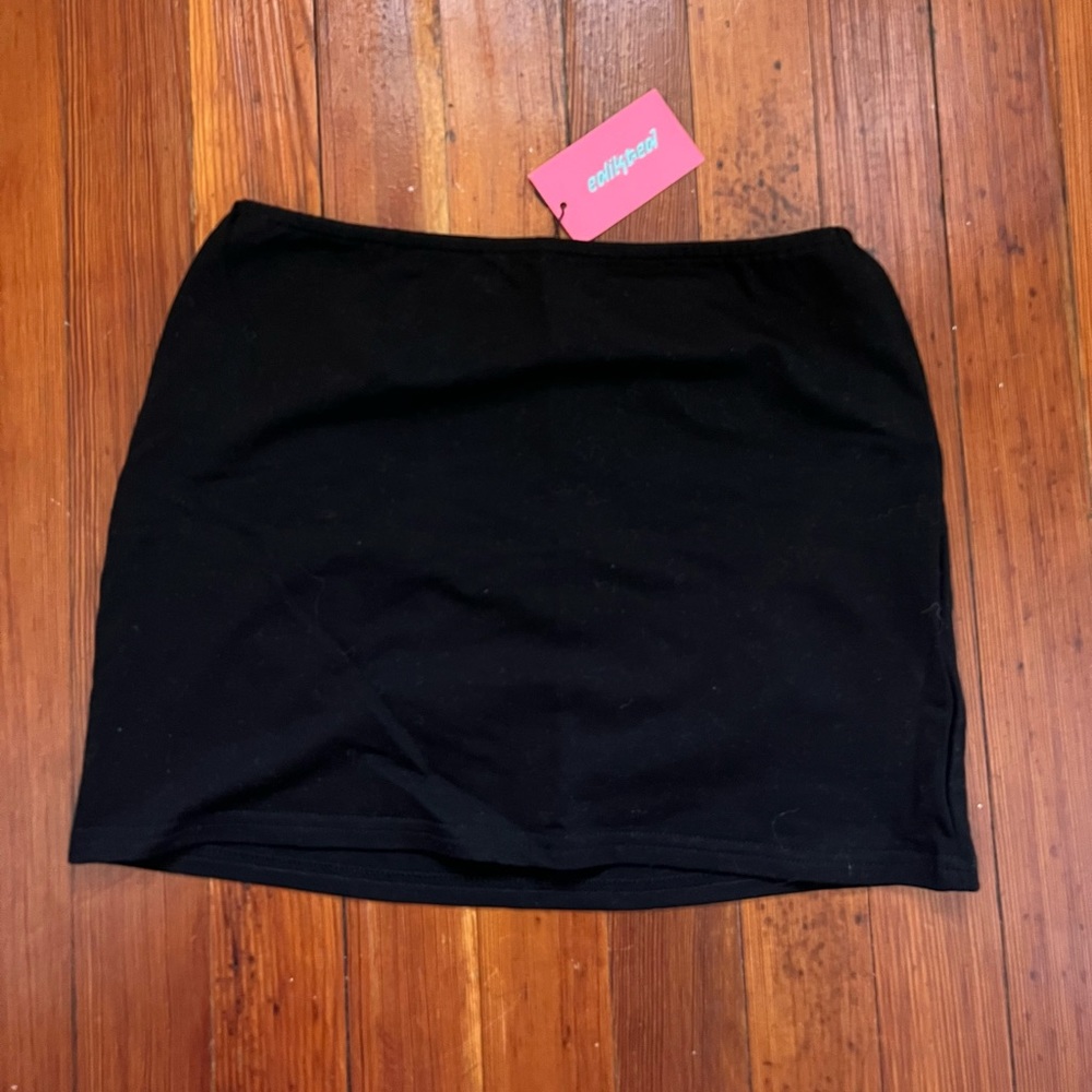 COPY - Ediked Black Mini Skirt